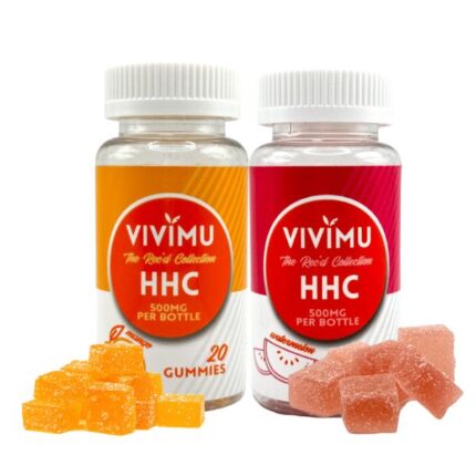 Vivimu Mango and Watermelon HHC Gummies 20Count Front View