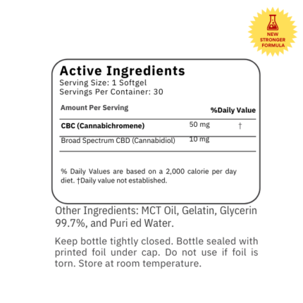 CBC Relief Softgel Blue BACK