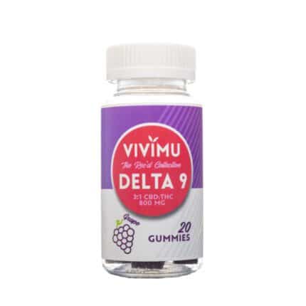 Vivimu Grape Delta 9 Gummies 20 Count Front View 1