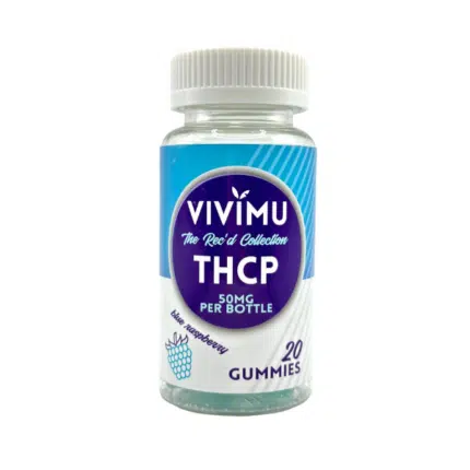 Vivimu Blue Raspberry THCP Gummies 20 Count Front View 1